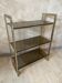 Glass and brass shelf