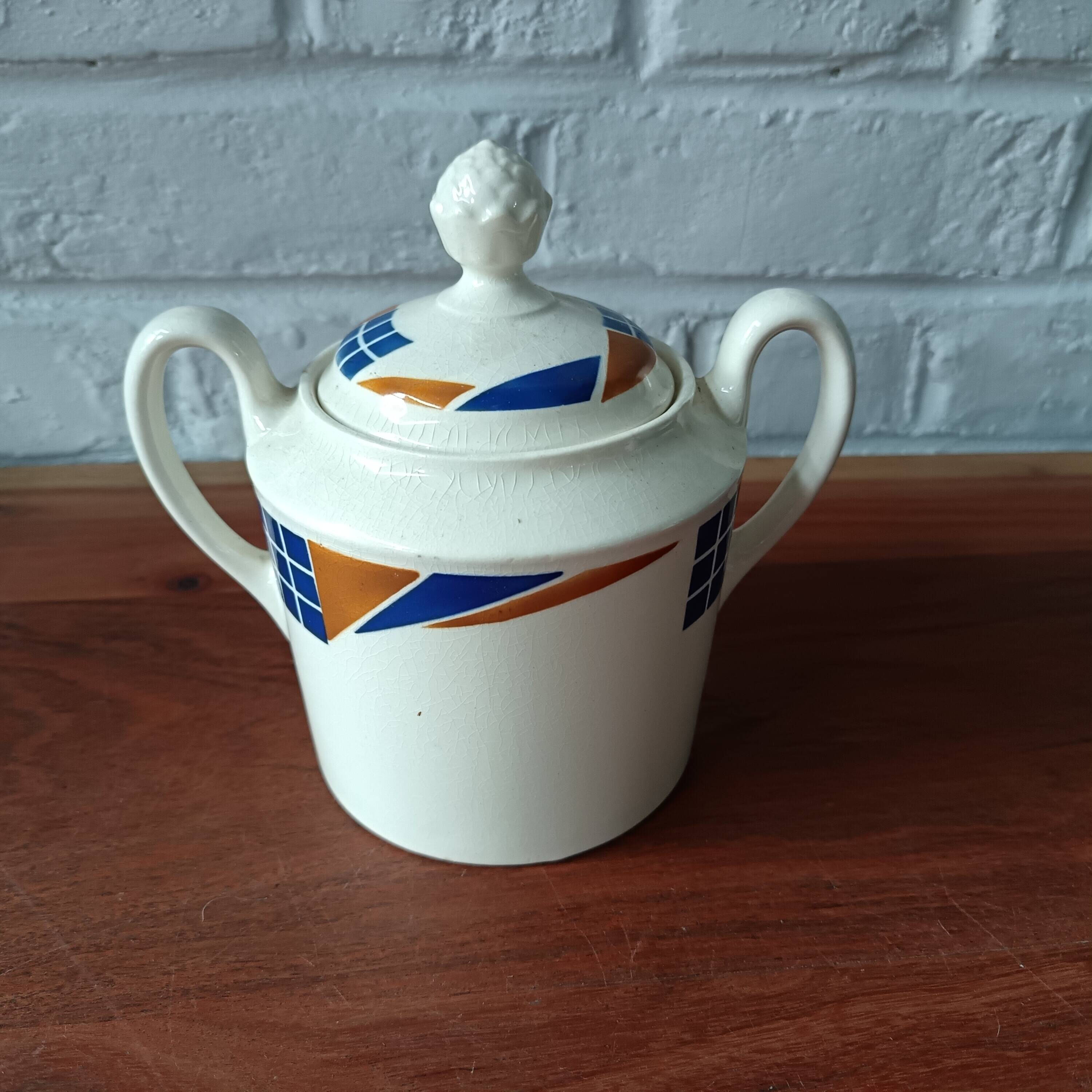 Rare! Complete Badonvillers vintage coffee set from the 1950s, Congo motif