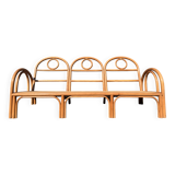 Vintage bamboo rattan sofa