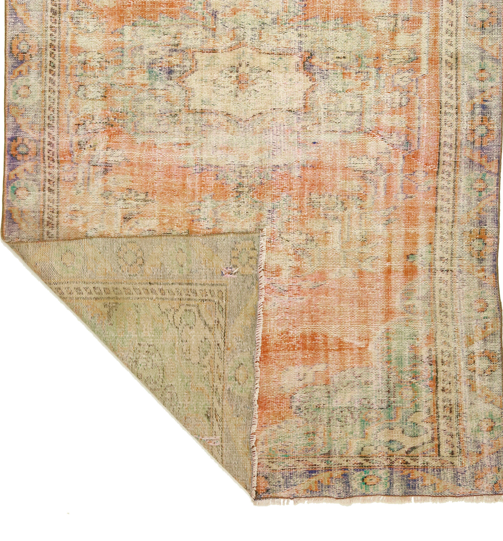 Anatolian handmade vintage rug 267 cm x 156 cm