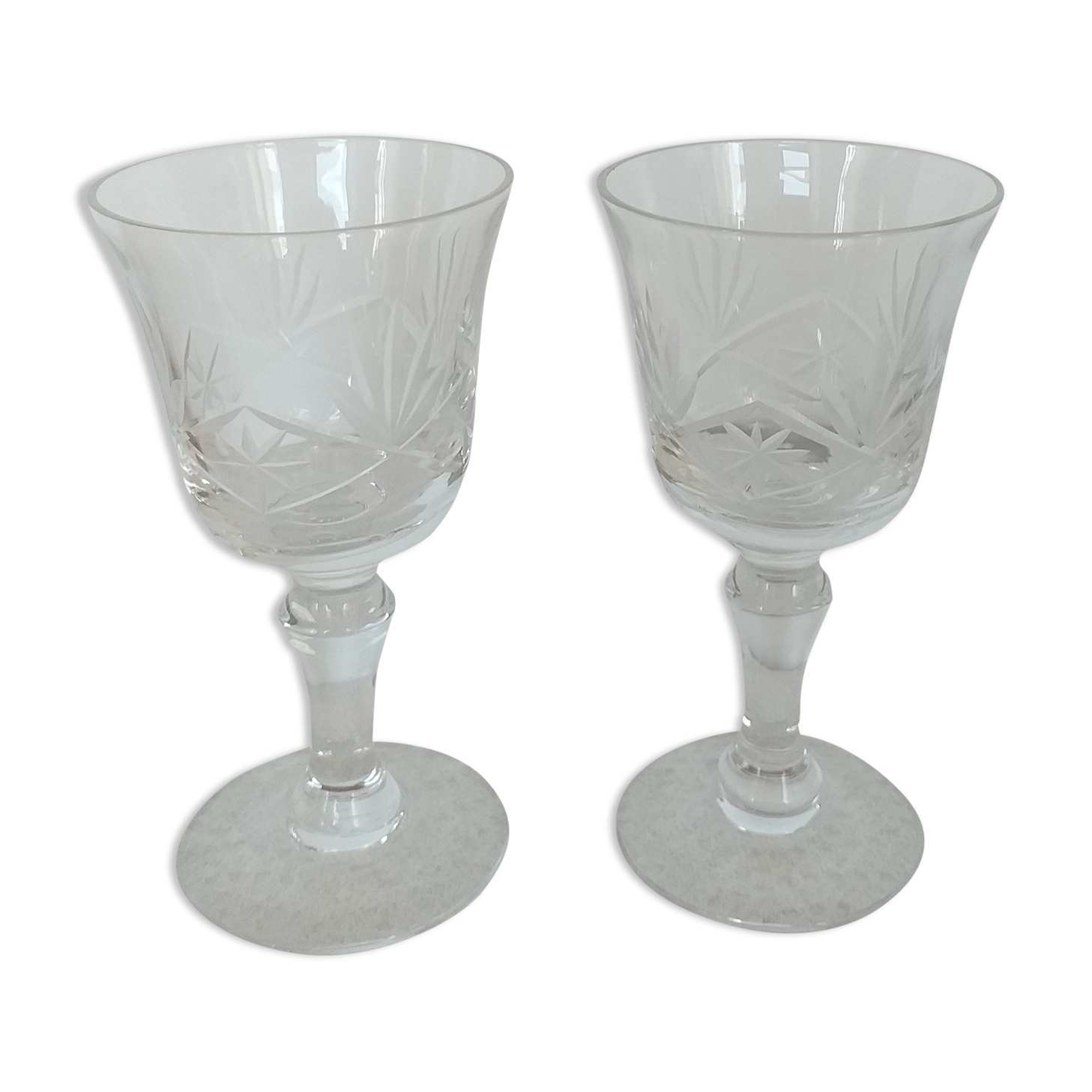 Duo of liqueur glasses