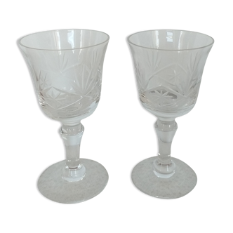 Duo of liqueur glasses