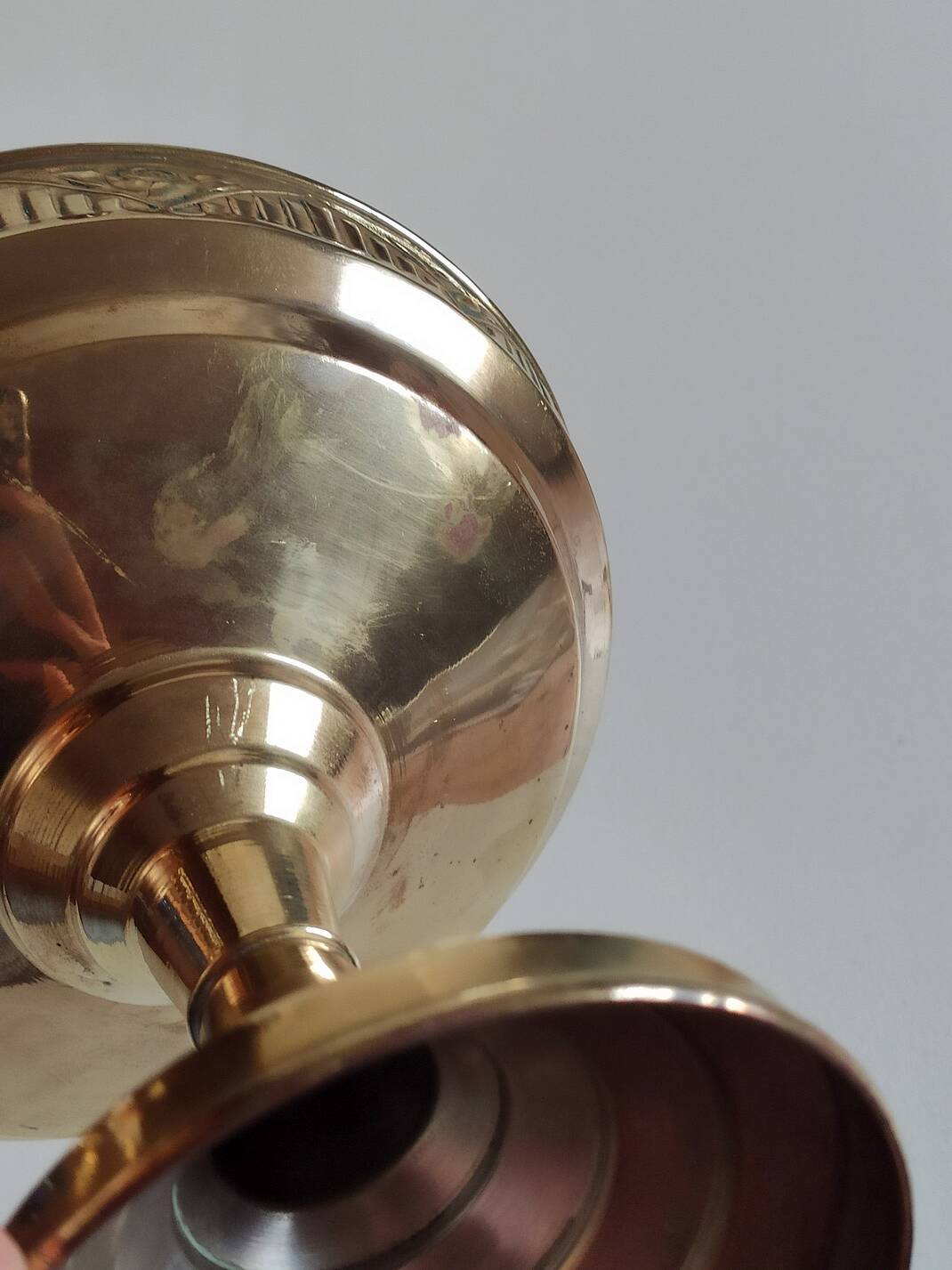 Art deco brass fruit bowl