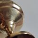 Art deco brass fruit bowl