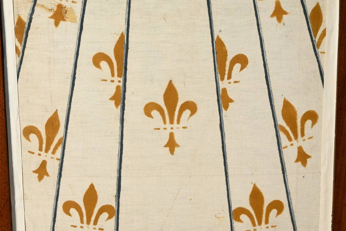 Four-Panel Mahogany Screen – First Part 20th Century