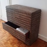 Chest of drawers in genuine shagreen by R&Y Augousti Paris