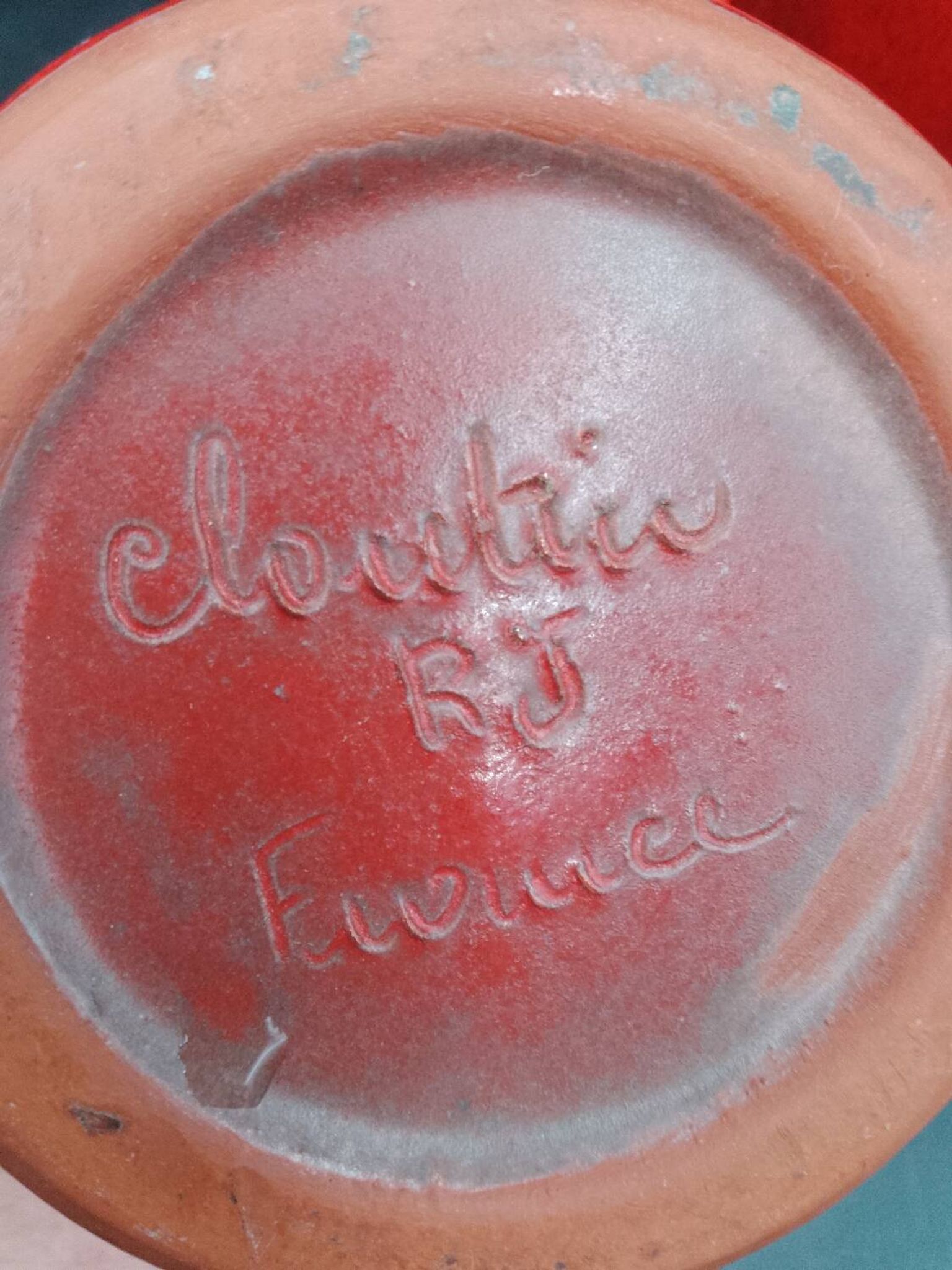 Brother Cloutier Robert Jean ceramic mug 50 60 Jouve Rivière Paul Chambost