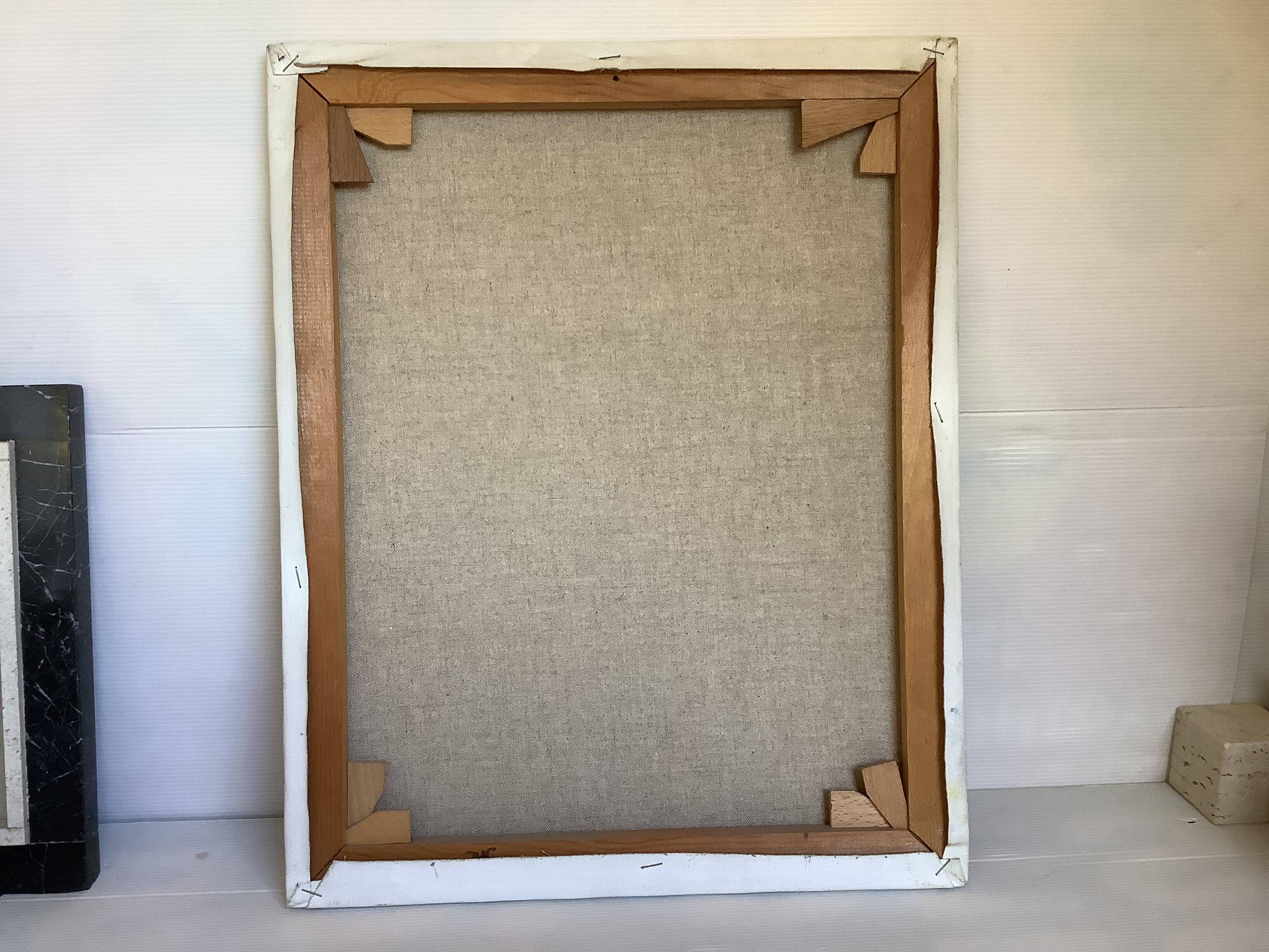 Painting bouquet of flowers oil on canvas signed