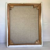 Painting bouquet of flowers oil on canvas signed