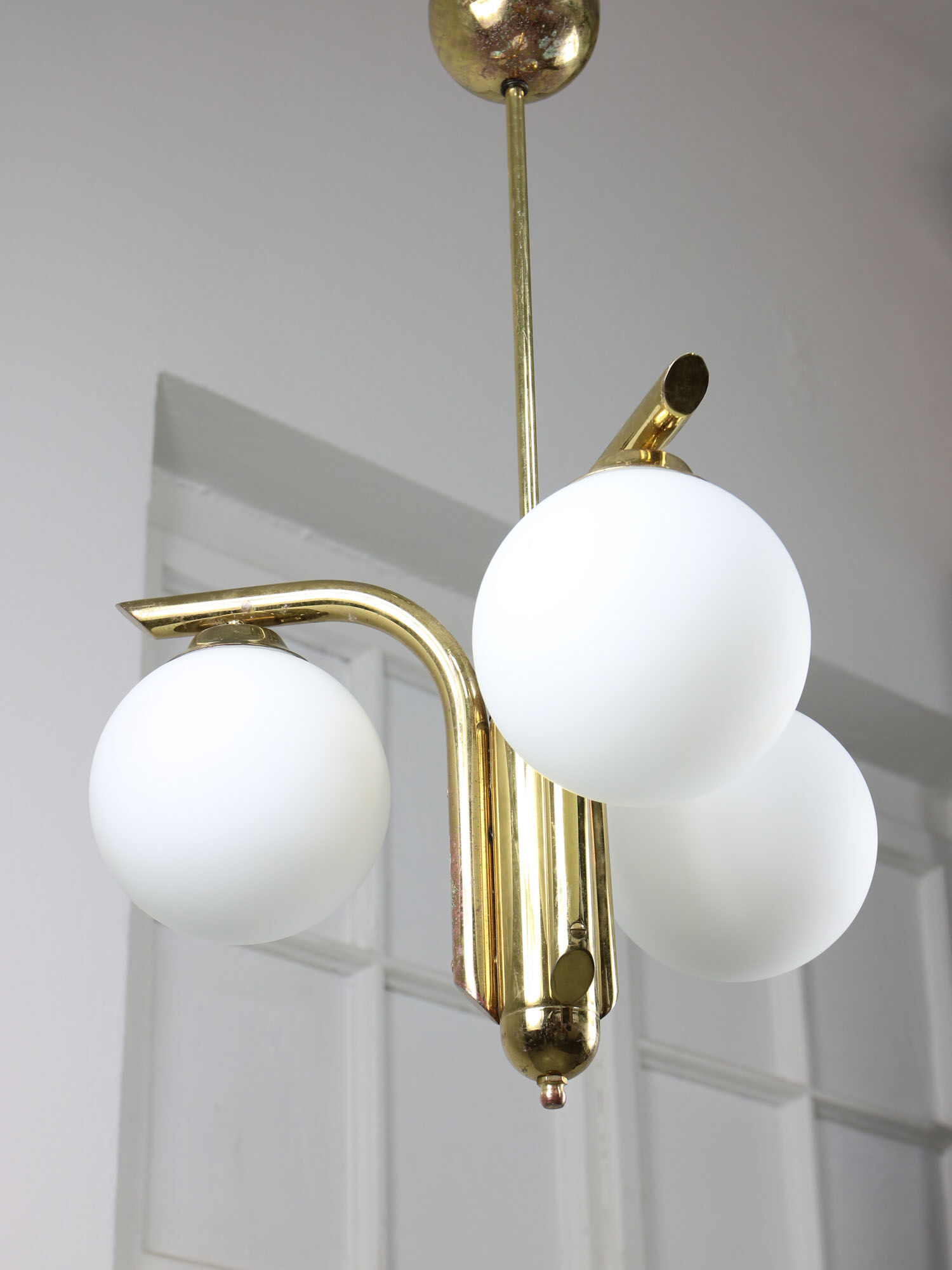 Vintage italian golden angel chandelier