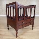 Mid 20th Century Walnut Magazine Rack, 1950s