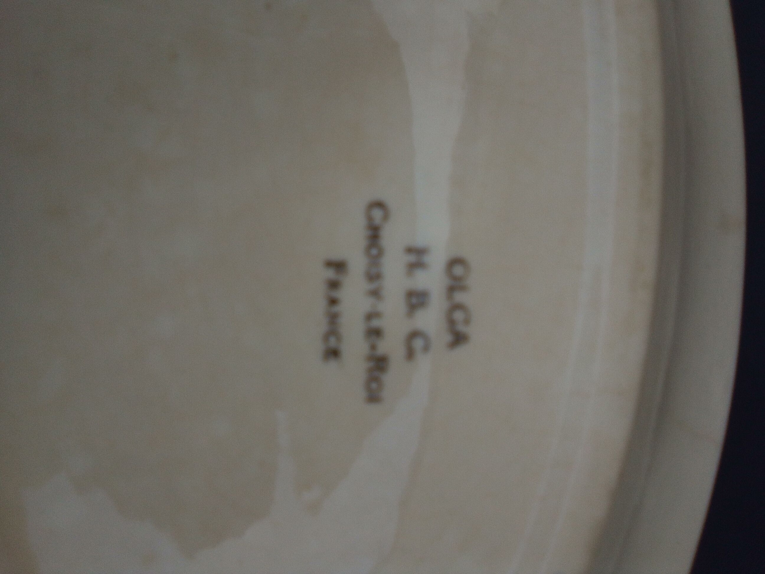 Ravier hollow oval earthenware H B C Choisy le roi model Olga L 25 cm