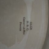 Ravier hollow oval earthenware H B C Choisy le roi model Olga L 25 cm