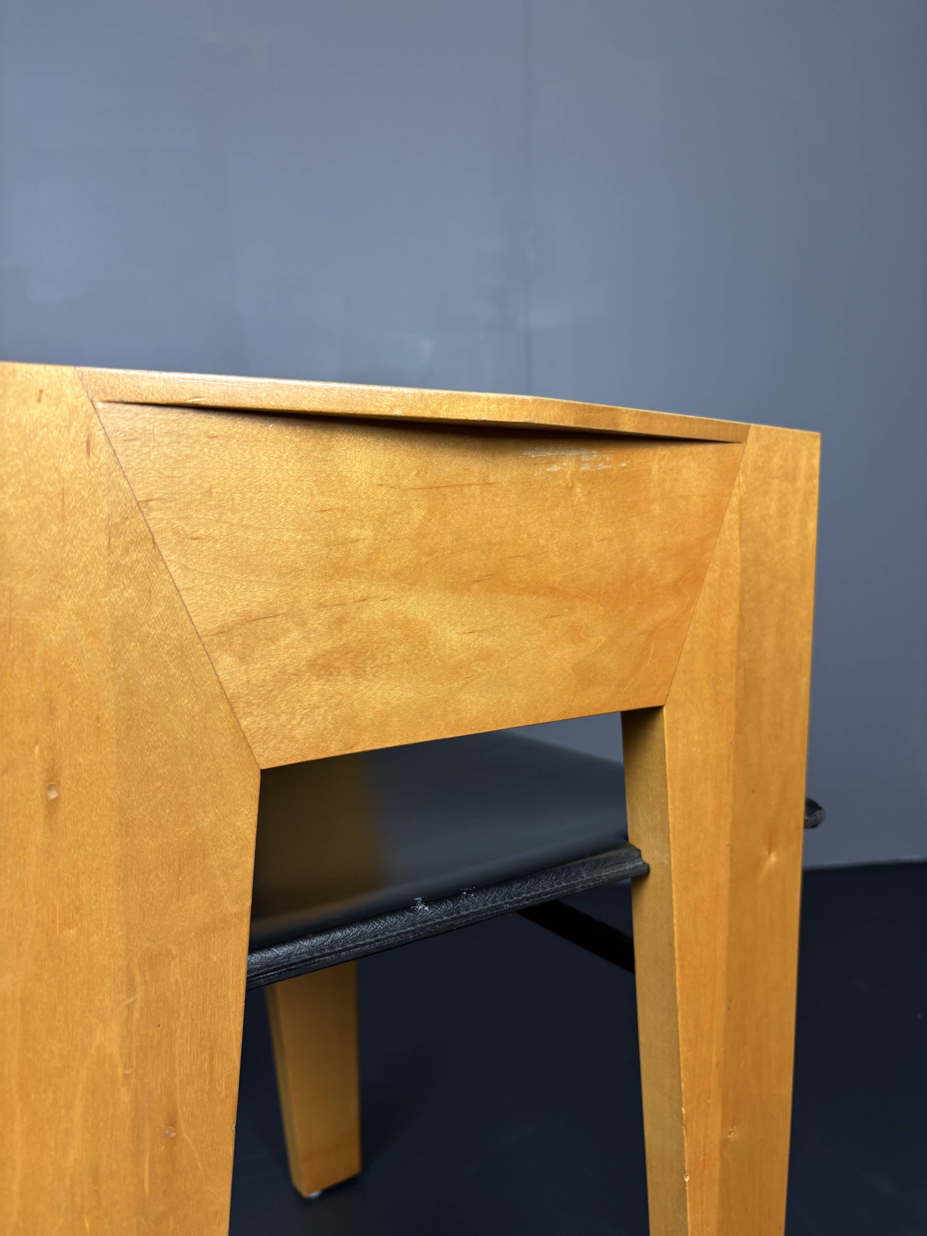 set 6 Modernist dining chairs by Arnold Merckx for Arco, Dutch design 1980s