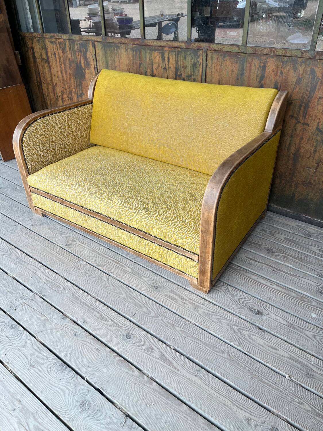 Art Deco two-seater sofa
