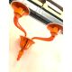 Contemporary Translucent Orange Murano Glass Wall Sconce in Deco’ Style
