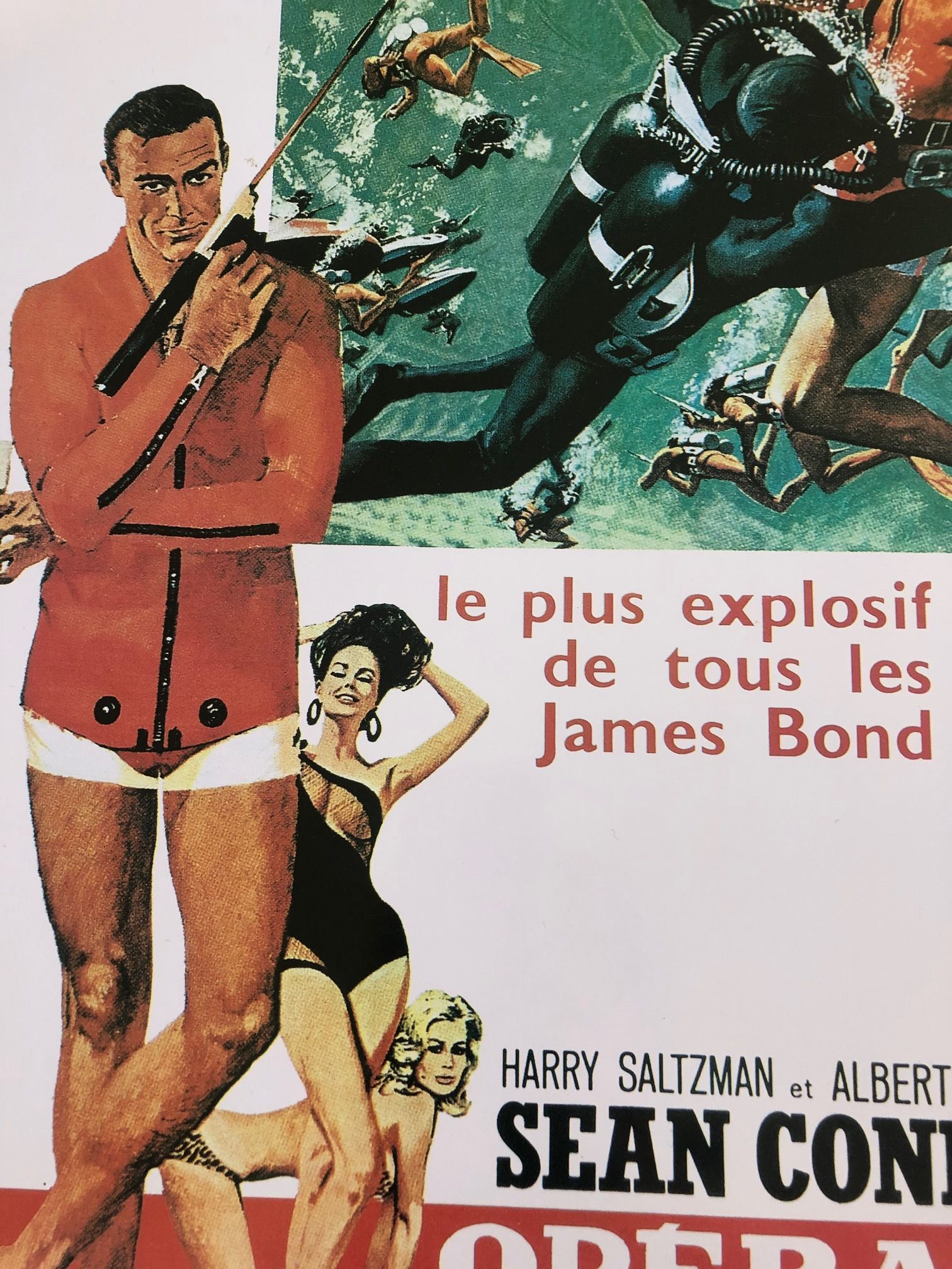 Metal plate James Bond movie "Operation Thunder" In its juice.