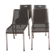 Set of 4 plexiglass chairs