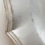 Plat début 19e en faïence à godrons