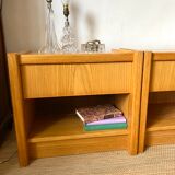 Minimalist vintage bedside tables