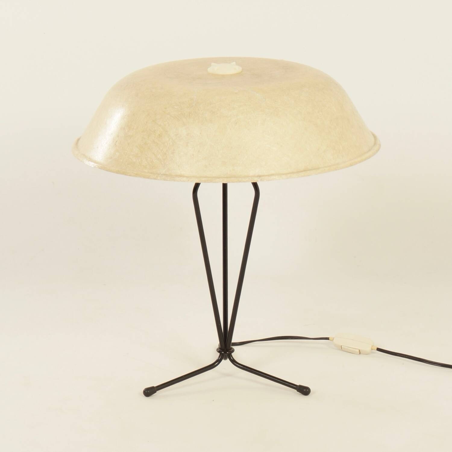 FIBERGLAS TABLE LAMP BY LOUIS KALFF FOR PHILIPS, 1958.