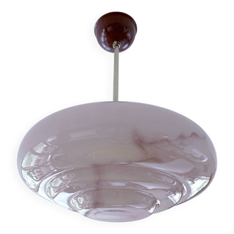 Art Deco Pink Marble Glass Pendant Light