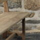 Paire de bancs bois, années 40