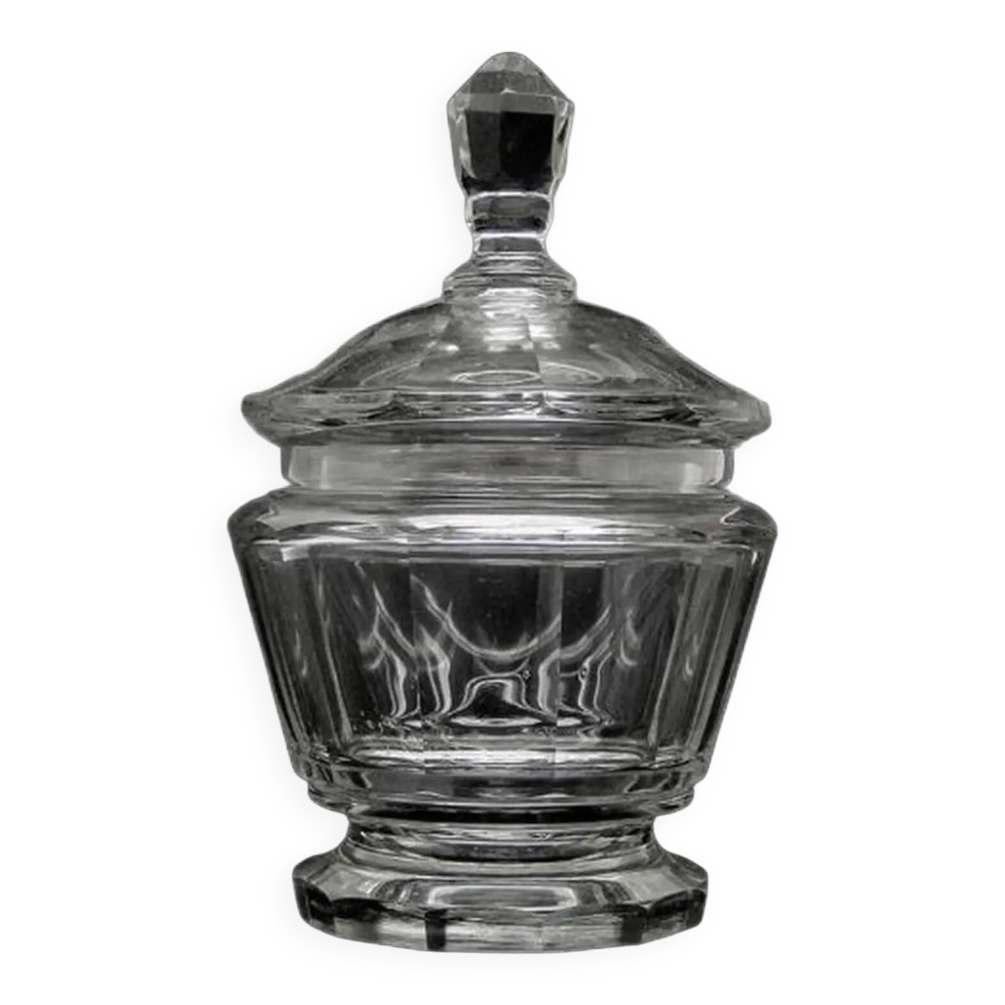Art Deco bonbonniere, crystal, Moser, Czechoslovakia, 1930s