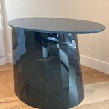 Midnight Blue Pli Pedestal Table by Victoria Wilmotte