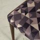 Chaises en tissu violet, ensemble de 2