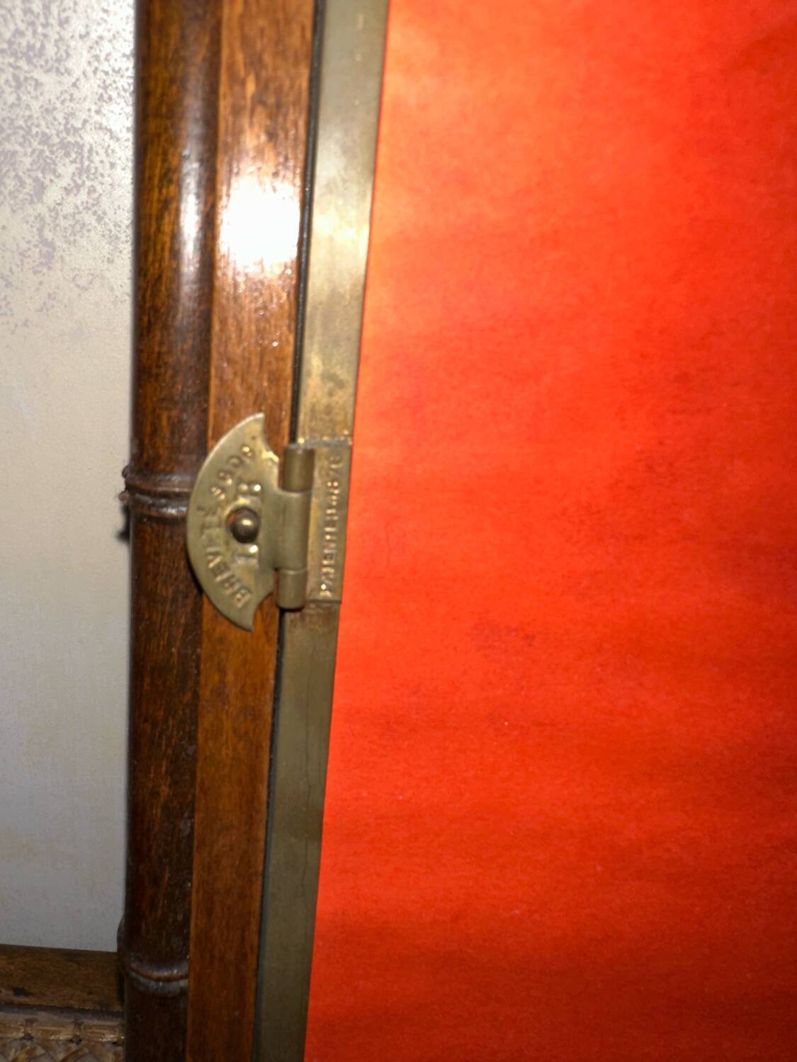 Triptych Mirror Barber Asia Bamboo 1865