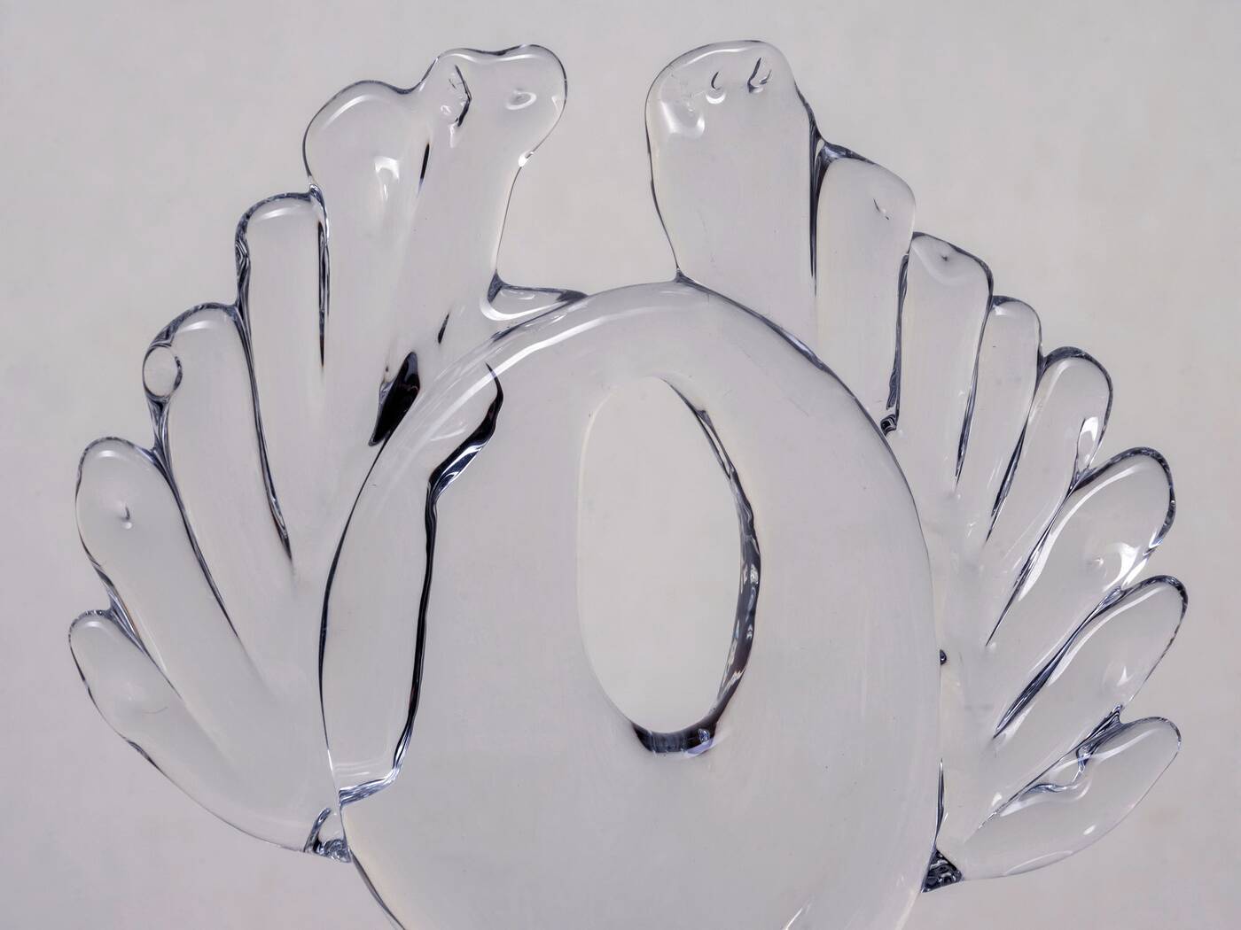 Mid-Century Sculptural Glass Piece, 1970s
