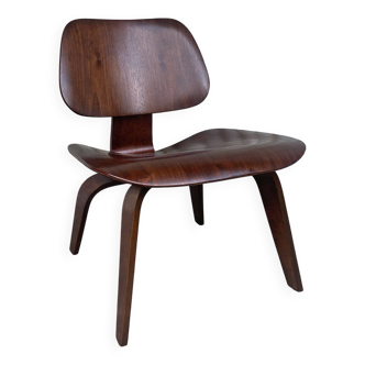 Fauteuil LCW Lounge Chair Eames par Evans / Herman Miller 1950s Noyer