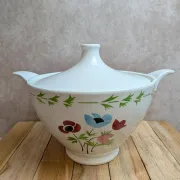 Antique ironstone soup tureen Digoin Sarreguemines – Poupette model – Vintage