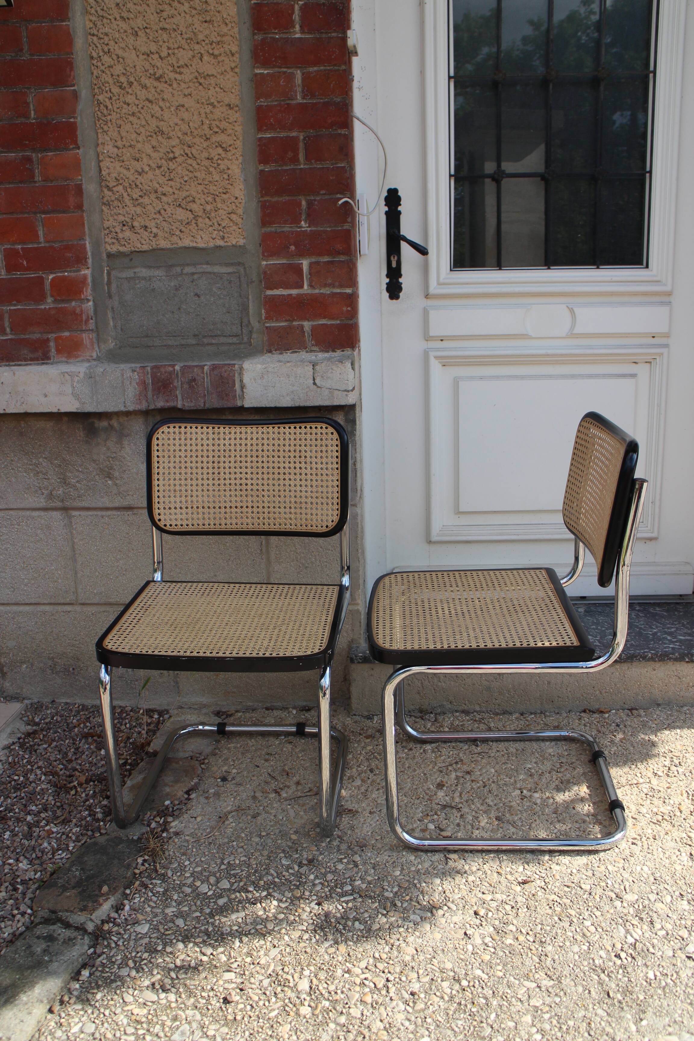 paire de chaises cesca marcel breuer made in italy