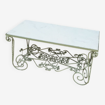 Wrought iron coffee table