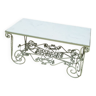 Wrought iron coffee table