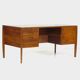 Vintage Mid-Century Modern Walnut Executive Desk by Wilhelm Renz