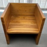 Vintage cube bedside table 1980 Maison Regain