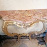 Gilded wooden console
