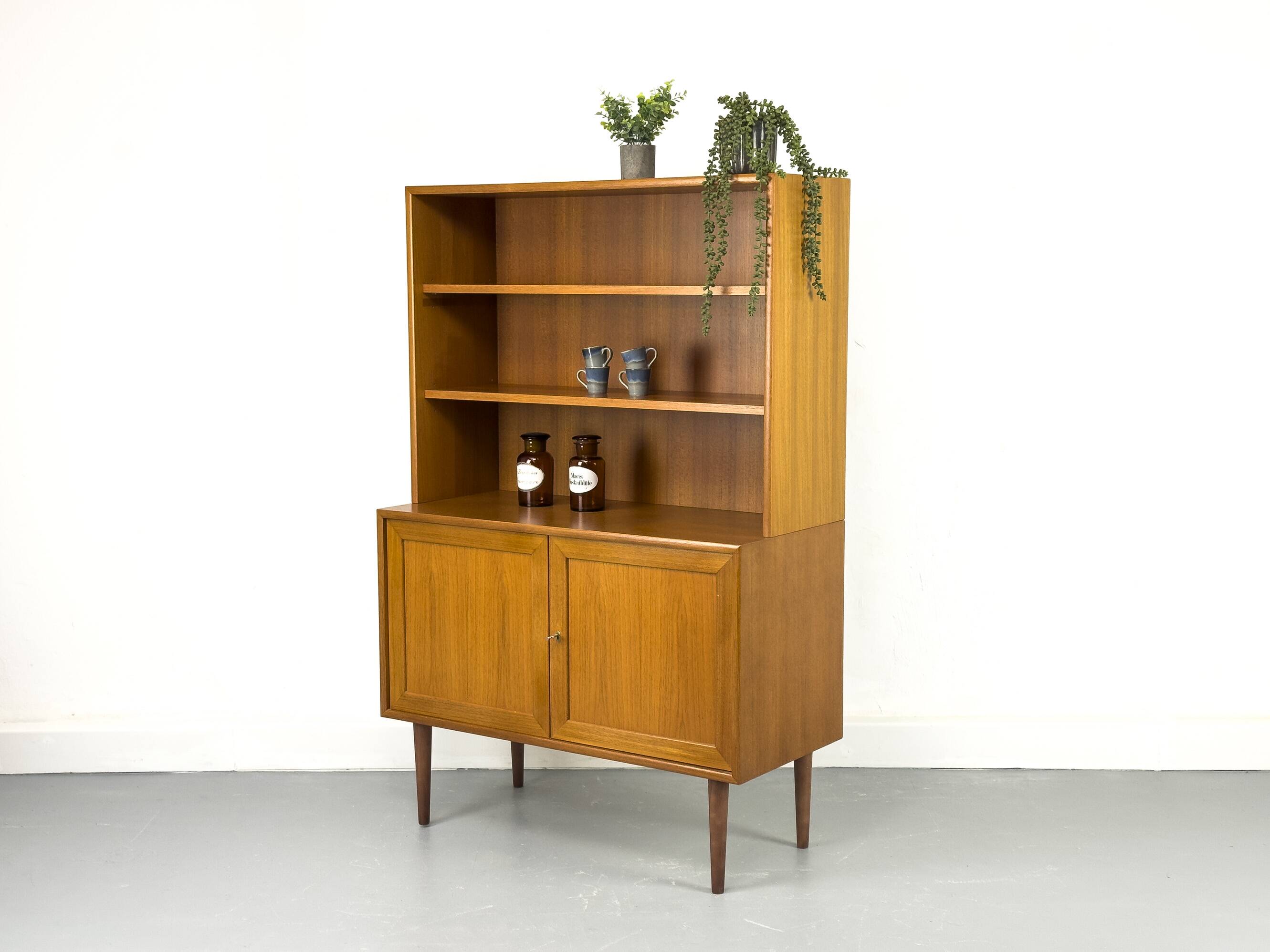 Teak bookcase from WK Möbel, 1960s