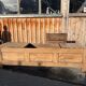 Antique solid wood storage bench – (sanded and ready to be treated)