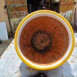 Pair of glazed terracotta planters