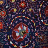 Hand knotted rug, vintage Turkish rug 245x303 cm