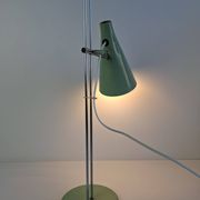 Josef Hůrka for Lidokov Midcentury Modern Table Lamp in Green Metal