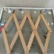 Vintage wooden wall coat rack