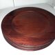 4 vintage wooden presentation dishes/plates