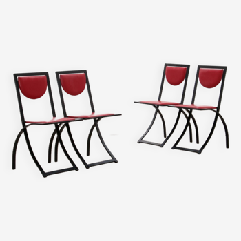 Set de 4 chaises Sinus vintage par Karl Friedrich Förster