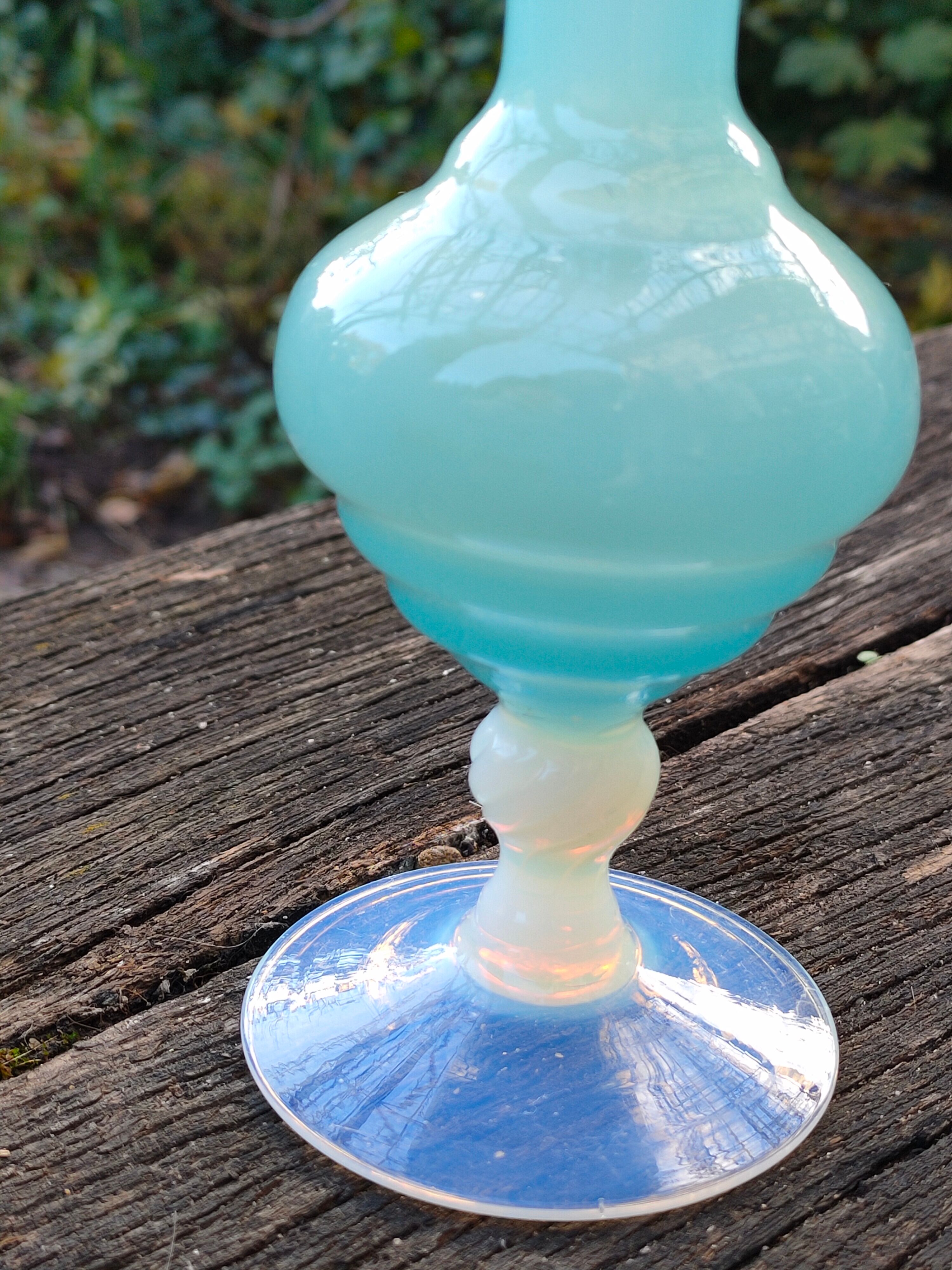 Blue Murano glass vase