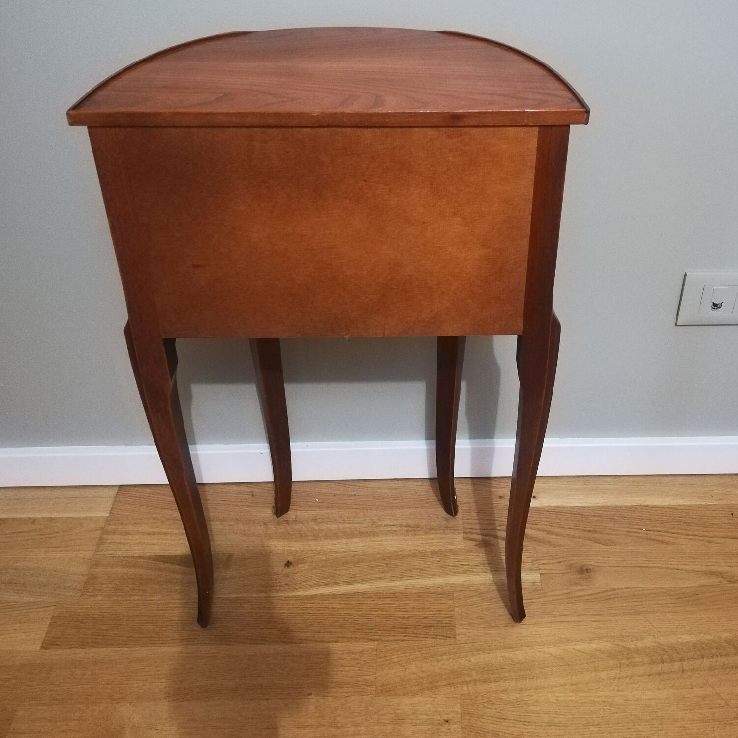 Bedside table or half-moon side furniture Louis XV style